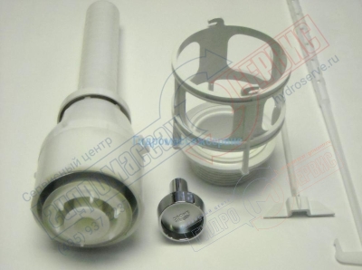 Клапан слива бачка унитаза, Grohe, кнопка хром