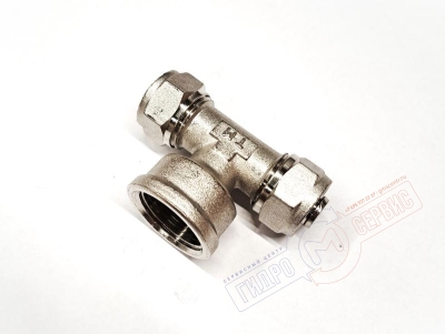 Тройник ВР 16x3/4x16мм (ник.) PROFIT GH