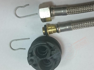 PEX гибкий шланг G3/8*D10mm (штуцер) подводки воды L=420mm смесителя Идеал Стандард