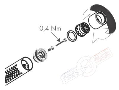 Переключатель положений Ручнай лейки AXOR STARCK 2jet
