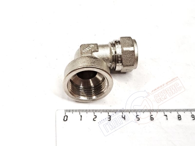 Обжимной уголок 16х3/4" ВР для металлопластиковой трубы 16х2.0мм PROFIT GH