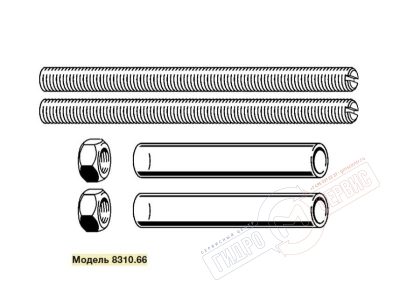 Комплект креплений подвесного унитаза (шпильки М12) к инсталяции Viega Модель 8310.66 Комплект креплений подвесного унитаза (шпильки М12) к инсталяции Viega Модель 8310.66
