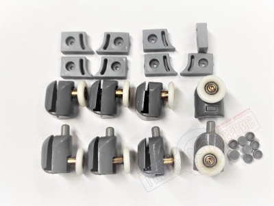 Набор роликов 25мм двери душевой кабины Аквалюкс / Хубер / Медея / Appollo