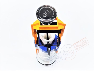 Механизм с кнопкой Хром 40мм слива бачка унитаза OLI Fast