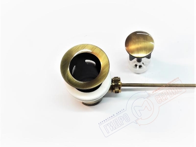 Донный клапан раковины, цвет - Бронза NICOLAZZI