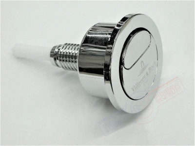 Кнопка хром тип Optima S механизма двойного слива унитаза VILLEROY  