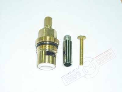 D&D Кран букса ХВ 1\2, 90гр бронза керамическая