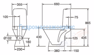 Унитаз Gustavsberg Nordic 3 GB113510301203 Унитаз Gustavsberg Nordic 3 GB113510301203