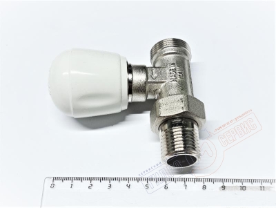Кран прямой с ручной подстройкой протока радиатора 1/2"xM24x19 F.I.V.