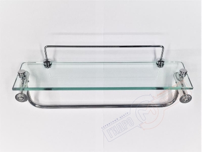 Полка 35*9см с круглыми поручнями для душевой кабины HRC8992