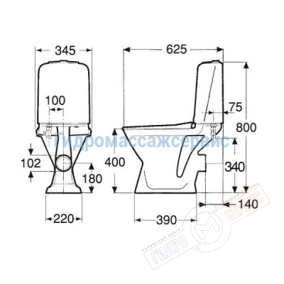 Унитаз Gustavsberg Basic GB1039236105 в комплекте с крышкой и бачком Унитаз Gustavsberg Basic GB1039236105 в комплекте с крышкой и бачком