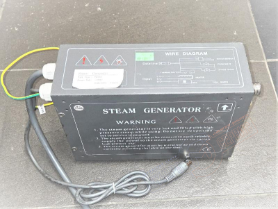 Парогенератор 3,0 kW душевой кабины с турецкой баней HUBER HX813-4 \ Aqualux (уценка)