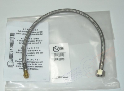 PEX гибкий шланг G3/8*D10mm (штуцер) подводки воды L=420mm смесителя Идеал Стандард