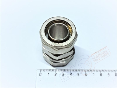 Двухсторонее соединение 32*32*3,0 (ник.) металлопласт PROFIT GH