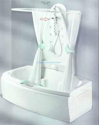 Душевая лейка с ручкой для бокса Albatros ForEver 180