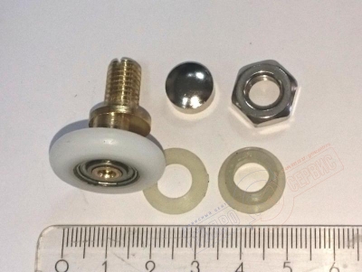 Ролик 25мм двери душевой кабины Aqalux 8992, металлический