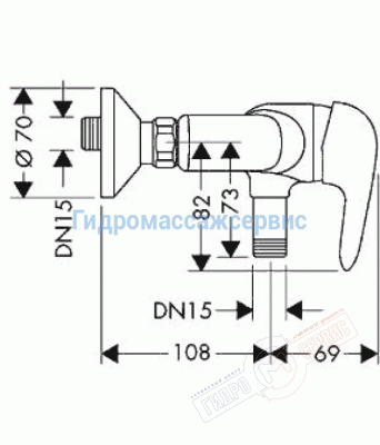 Смеситель для душа Hansgrohe TALIS SPORTIVE 32600000 Смеситель для душа Hansgrohe TALIS SPORTIVE 32600000