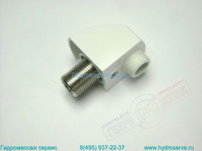 Нижний кронштейн душевой стойки душевой кабины Альбатрос, белый