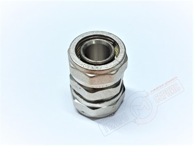 Двухсторонее соединение 32*32*3,0 (ник.) металлопласт PROFIT GH