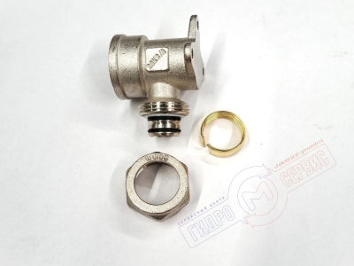 Установочный обжимной уголок металлопласт НР 20х2.0 x 3/4 (ник.) PROFIT GH