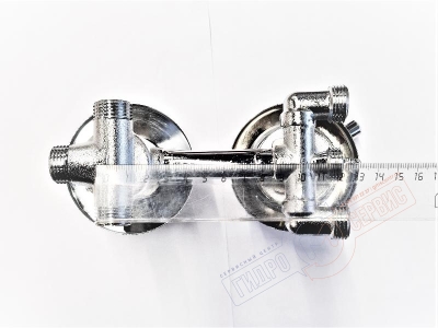 Cмеситель 3-х позиционный Z=10см для душевой кабины Аквалюкс