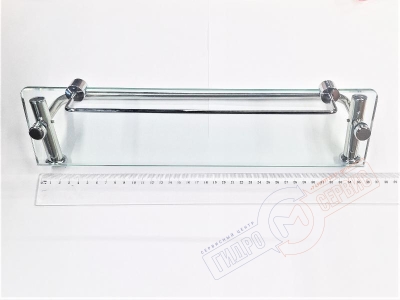 Полка 35*9см с круглыми поручнями для душевой кабины HRC8992