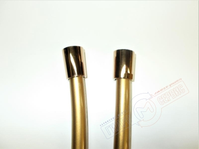 Шланг G1/2 * 1/2 L=1.5м Золото в силиконовой оболочке