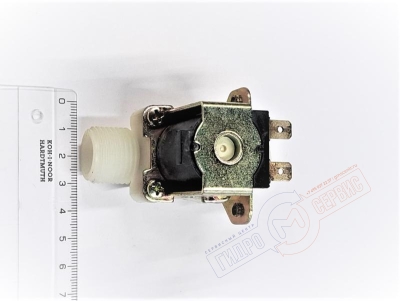 Электроклапан 1/2"х1/2" 12V наполнения парогенератора душевой кабины Appollo