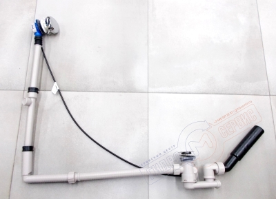 Слив-перелив GEBERIT UNIFLEX для больших ванн, удлинненный, хром