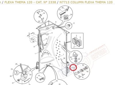 FLEXA ELT4.02 Блок управления 919400552 душевой кабины JACUZZI