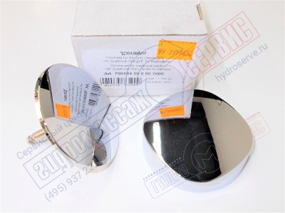 Пробка слива хром Duravit ванны с ручкой перелива