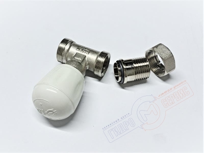 Кран прямой с ручной подстройкой протока радиатора 1/2"xM24x19 F.I.V.