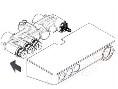 RAINDANCE SELECT E 300 SHOWERPIPE Корпус смесителя хром \ белый стекло 92165400