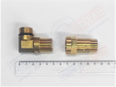 Уголок 1/2 с запорным вентилем и обратным клапаном Хансгрое 25948000