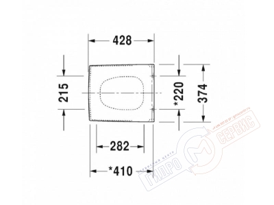VERO Сиденье для унитаза DURAVIT с механизмом SOFT CLOSE, белое 