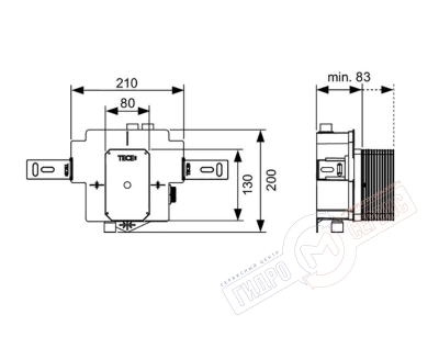 Картридж - клапан для писсуара TECEbox U 2