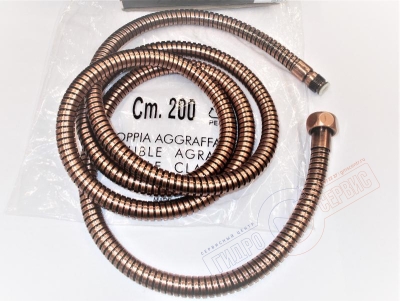 Душевой шланг M15 x G1/2"  L=2m Медь RA NICOLAZZI