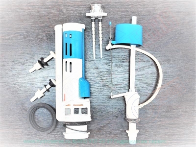 Механизм слива бачка унитаза комплект с нижней подводкой воды 1\2" универсальный -нзкз