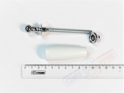 Ручка Хром\Белый смесителя MIGLIORE OXFORD