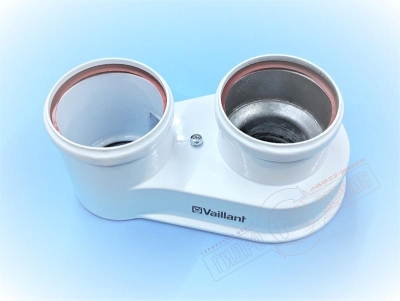 Vaillant Разделительный адаптер с DN 60/100 на две трубы DN 80, atr. 303818 - нзкз Vaillant Разделительный адаптер с DN 60/100 на две трубы DN 80, atr. 303818 - нзкз