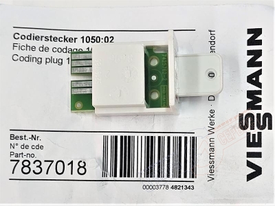 7837018 Vitotronic Кодирующий штекер 1050:02 Автоматики Viessmann - нзкз 7837018 Vitotronic Кодирующий штекер 1050:02 Автоматики Viessmann - нзкз