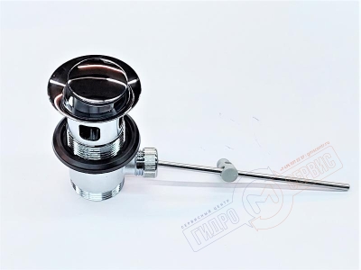 Донный клапан - слив с пробкой Хром для раковины, Medea