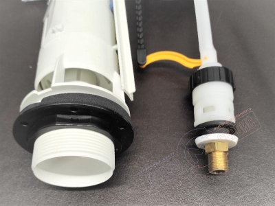 Механизм слива арматуры бачка унитаза Ideal Standard с кнопкой хром и клапаном налива, Ideal Standard