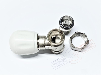 Кран прямой с ручной подстройкой протока радиатора 1/2"xM24x19 F.I.V. Кран прямой с ручной подстройкой протока радиатора 1/2"xM24x19 F.I.V.