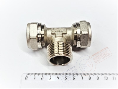 Тройник НР 26x1x26 (ник.) металлопласт PROFIT GH