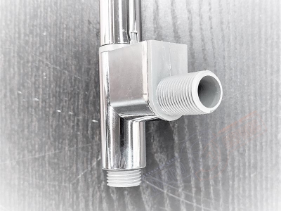 Штанга душ лейки Хром 57см с выпуском подключения шланга душевой лейки