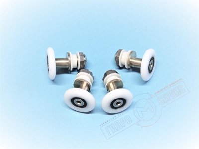 Набор роликов 27мм металл двери душевой кабины YMJ681 Aqalux