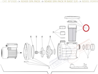 Фильтр помпы минибассейна Джакуззи грубой очистки