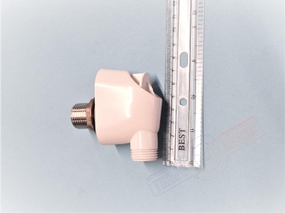 Нижний Белый кронштейн душевой штанги AQUA-2 для душевой кабины Albatros Domino