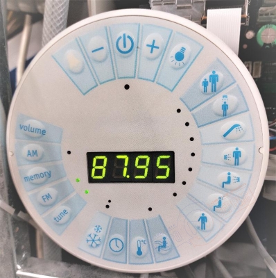 Дисплей душевой кабины Albatros PLUVIA, MINESIS, TONDA TSR/B R - нзкз (уценка)